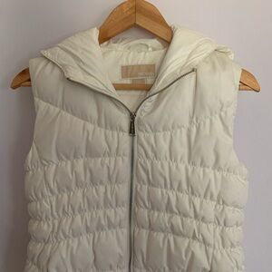 Michael Kors Women's White Puffer Vest
